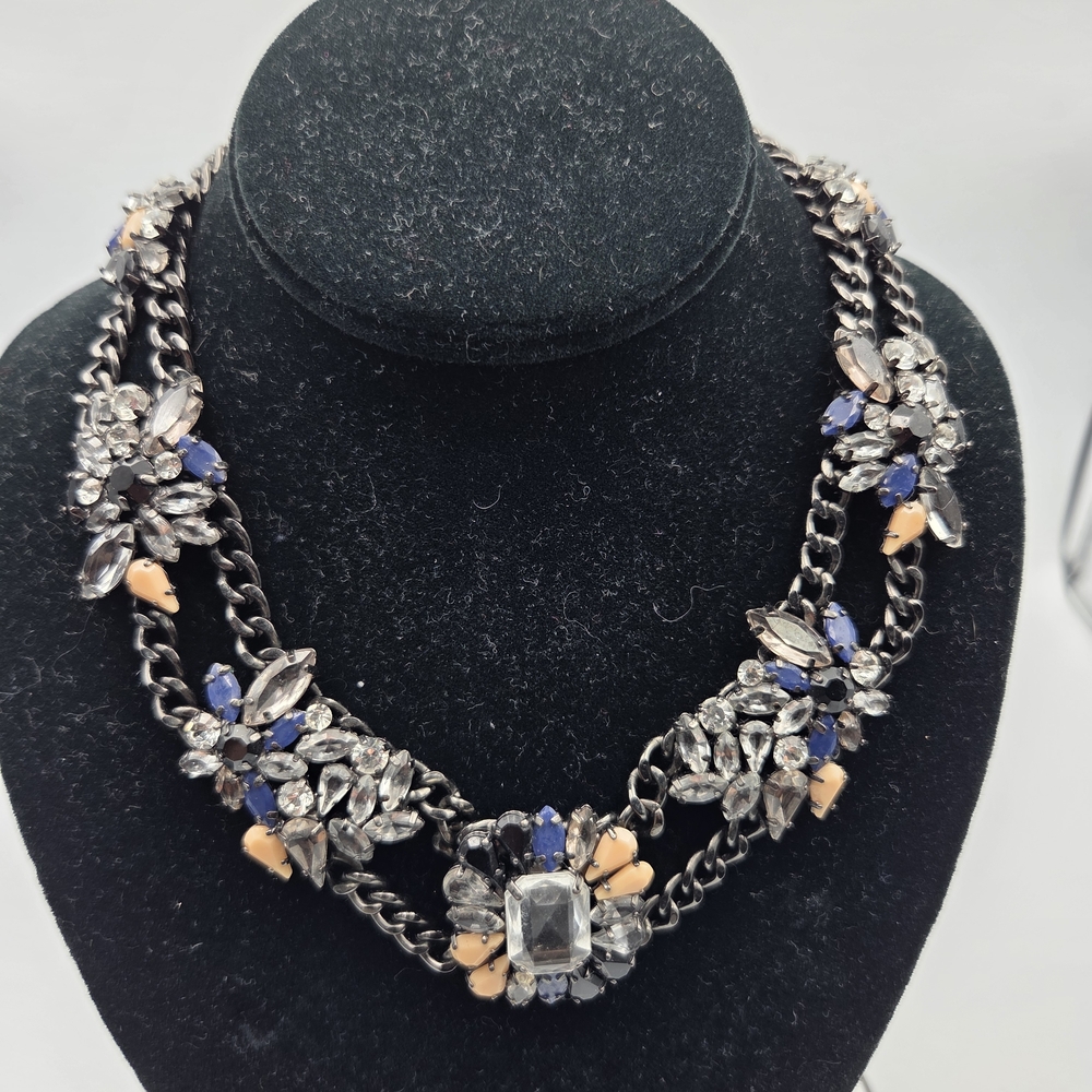 Bcbgmaxazria Silver And Gold Statement Necklace - image 2